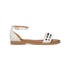 Sandali bassi bianchi con applicazione di borchie Lora Ferres, Donna, SKU w041000393, Immagine 0